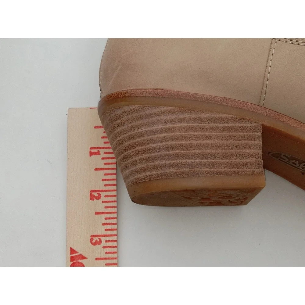 Sofft Women's Aisley Leather Ankle Boots Beige Zipper Support size 7.5M - Picture 11 of 11